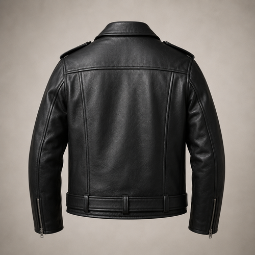 Men’s Premium Black Leather Biker Jacket